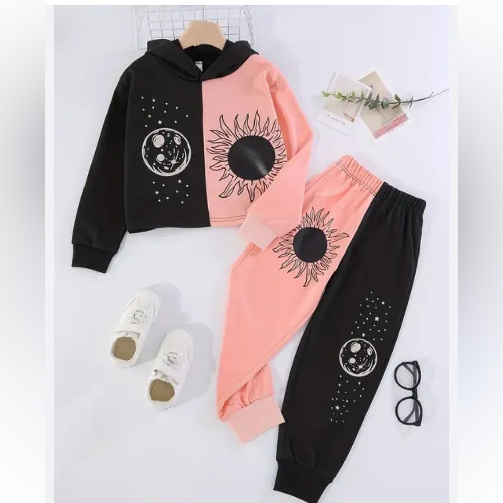 Girls size 10y Shein two piece Jagger set T27